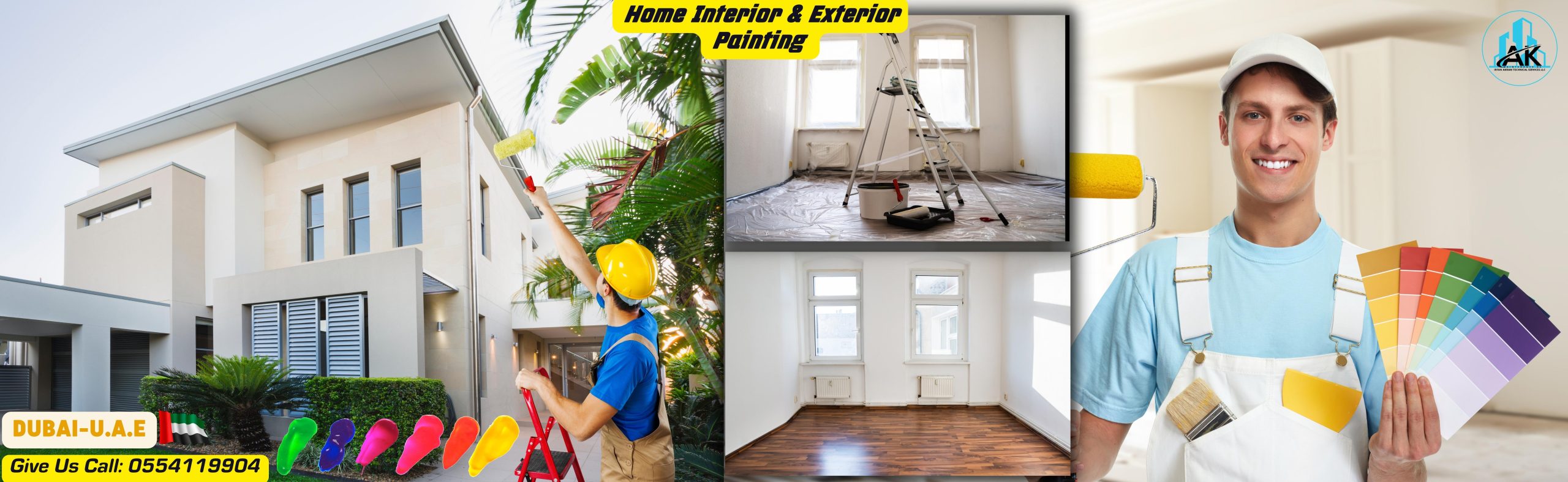 Painter Painting Home in Dubai